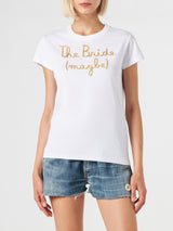 Woman cotton t-shirt with The Bride (maybe) embroidered
