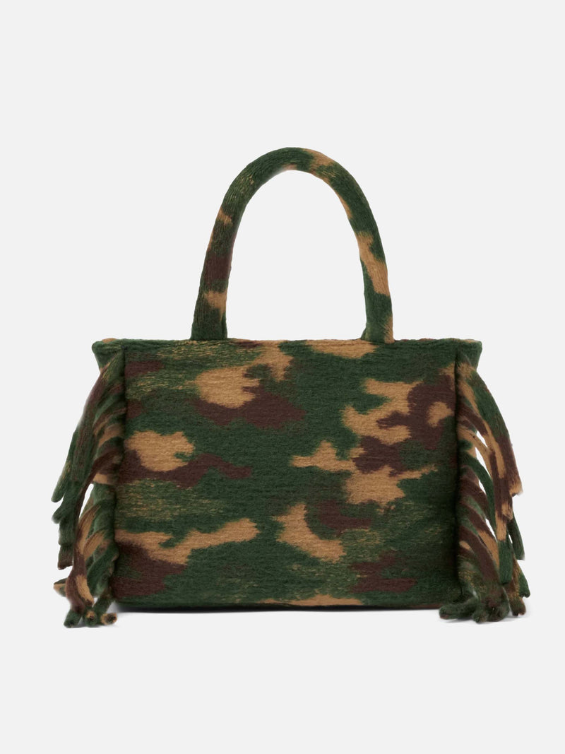 Colette blanket handbag with camouflage print
