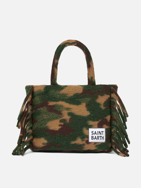 Colette blanket handbag with camouflage print