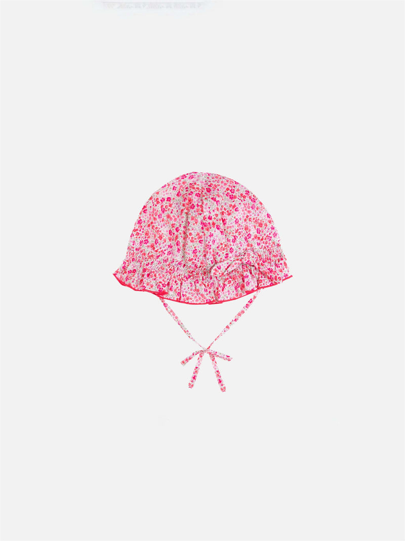 Enfant bonnet red  | Made with Liberty fabric