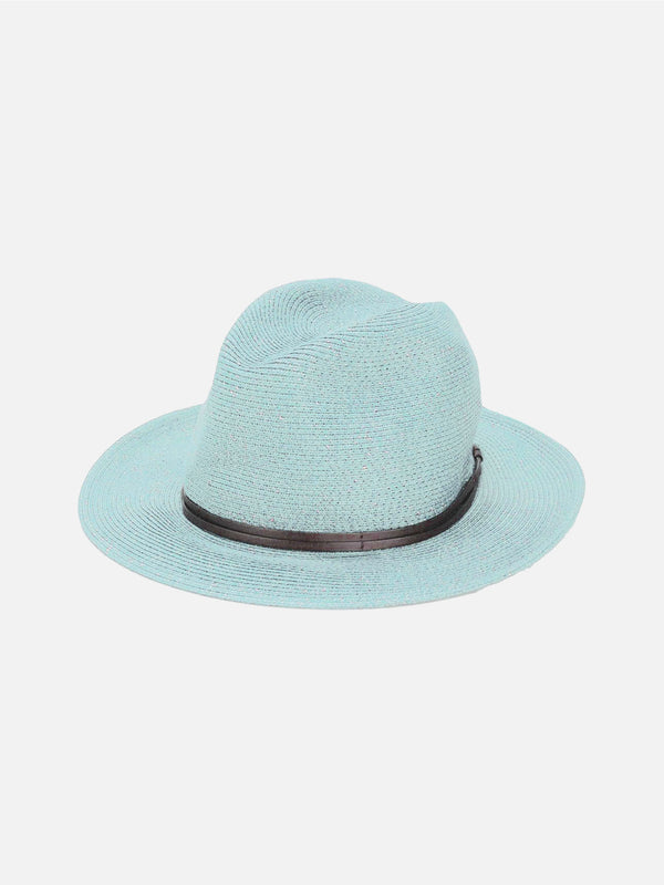 Light blue paper hat
