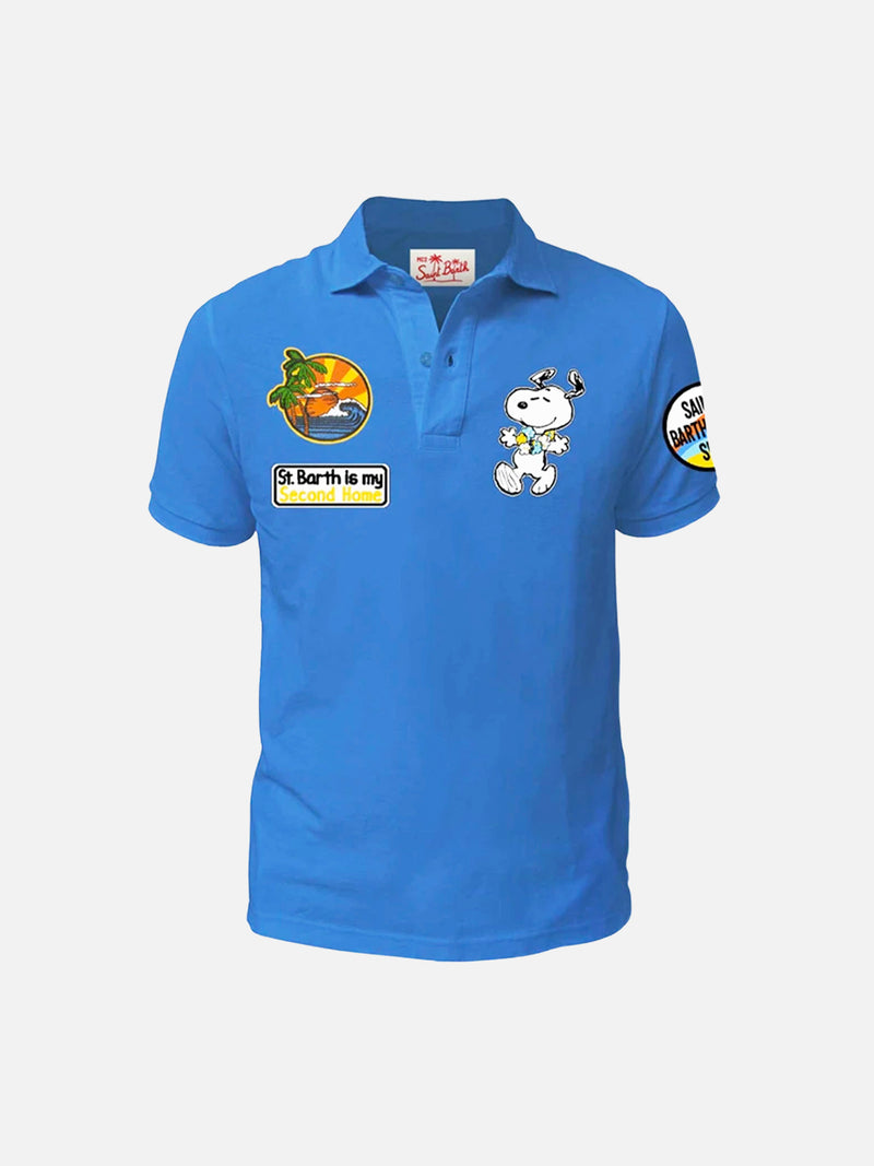Boy piquet polo with Snoopy patch | Peanuts Special Edition