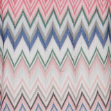 Pink chevron pattern girl knit dress