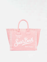 Colette pink cotton canvas handbag