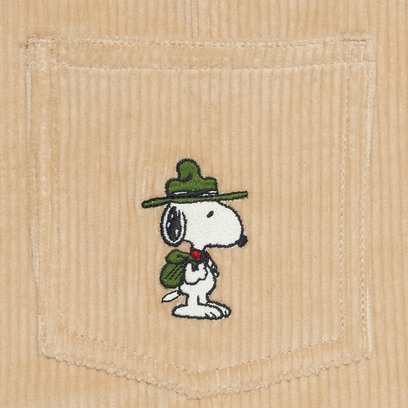Boy corduroy salopette with Snoopy patch | SNOOPY PEANUTS™ SPECIAL EDITION