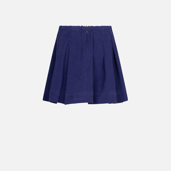 Girl purple corduroy skirt