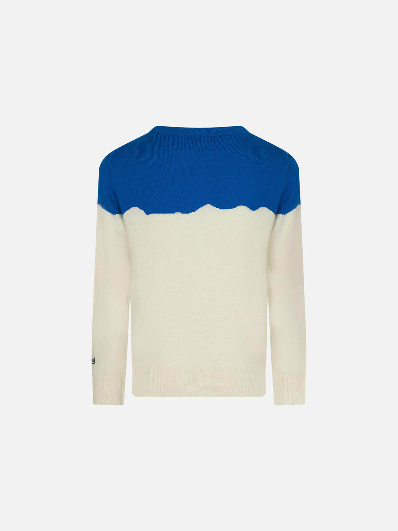 Boy sweater with Cortina jacquard print