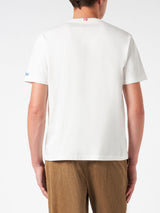 Herren-T-Shirt aus schwerer Baumwolle mit Courma Padel Club-Aufdruck