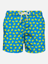 Light fabric man swim shorts crabs print