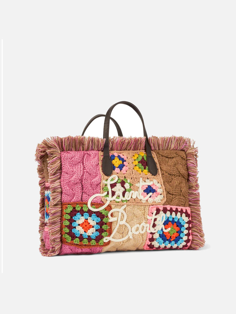 Colette crochet tiles handbag