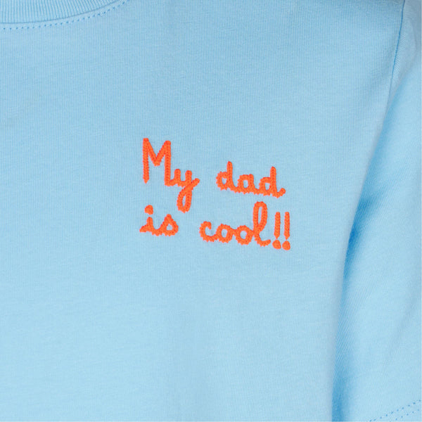 T-shirt da bambino con ricamo My dad is cool