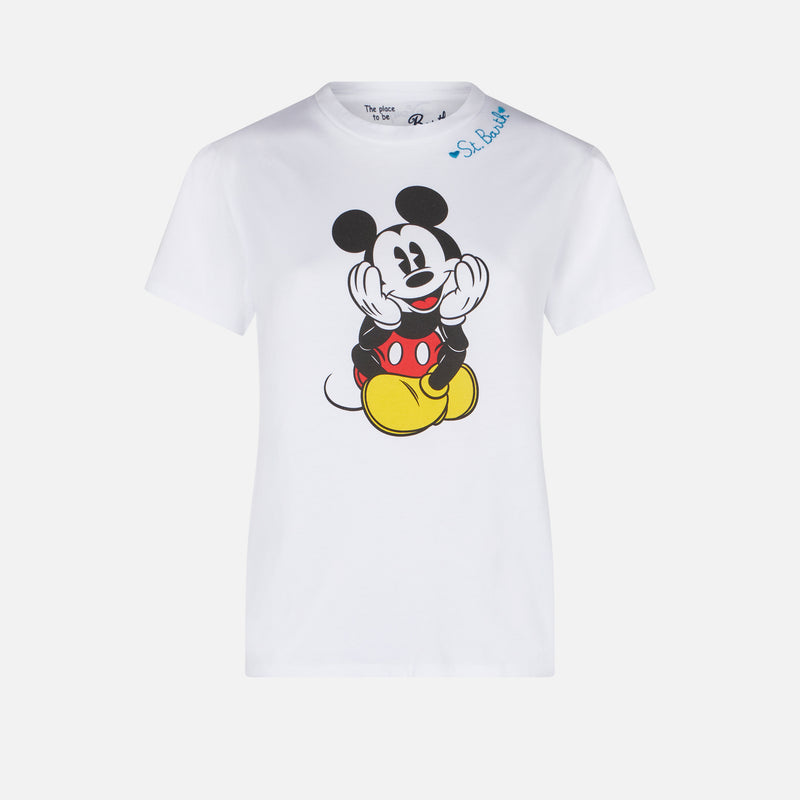 Woman cotton t-shirt with Mickey Mouse print | ©Disney Special Edition