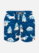 Basset Hound print Boy Swimshorts