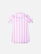 Girl striped shirt dress