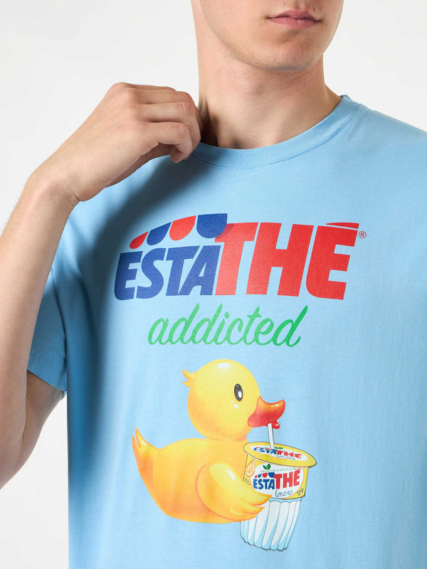 Man cotton t-shirt with ducky Estathé print | ESTATHE' SPECIAL EDITION