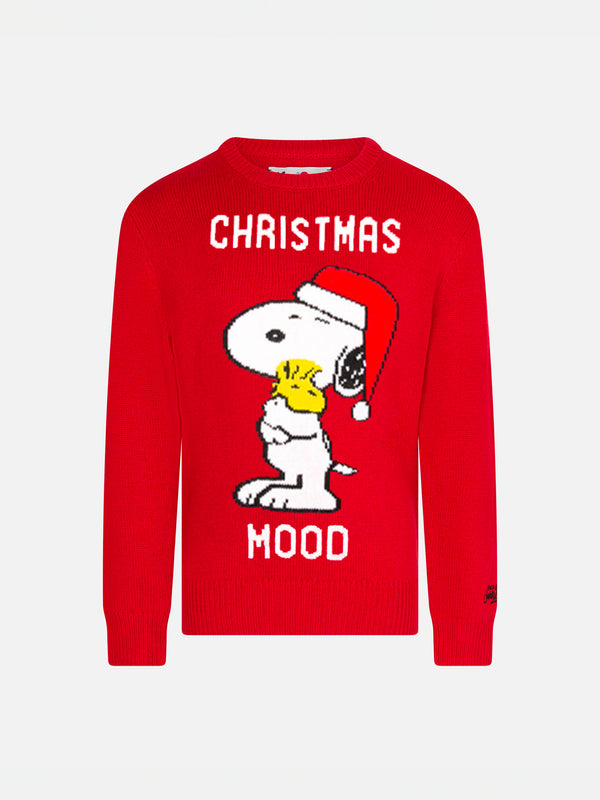 Maglia per bambina rossa Natale Snoopy | EDIZIONE SPECIALE PEANUTS™