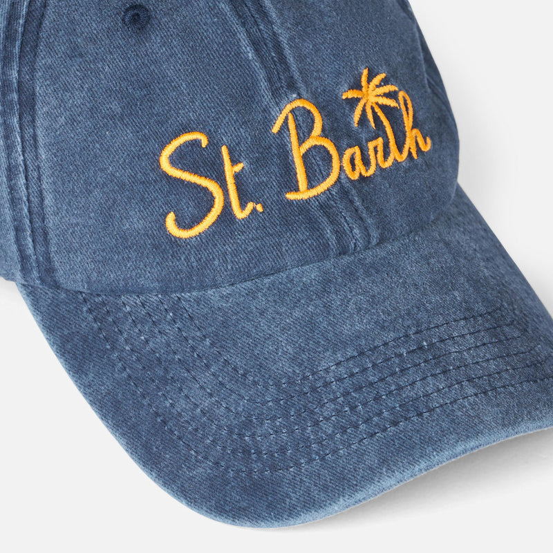 Denim cap with St. Barth embroidery – MC2 Saint Barth