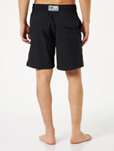 Man comfort and stretch surf shorts with palm print