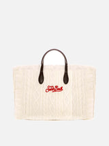 Colette white tricot handbag
