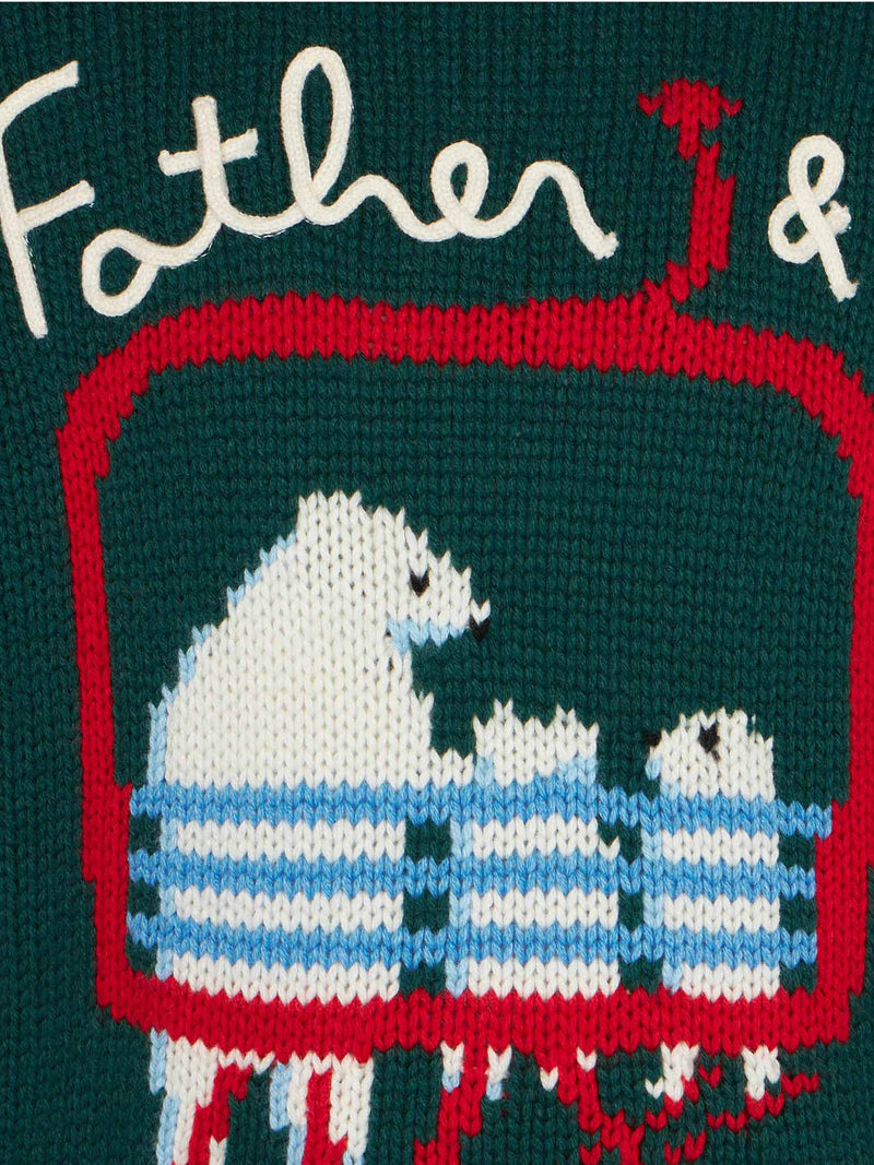 Boy sweater with bears embroidery