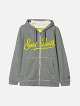 Saint Barth grey boy's hoodie