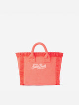 Mini Vanity fluo pink terry handbag