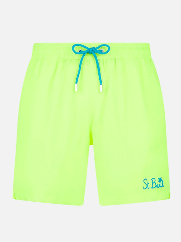 Man fluo yellow comfort swim shorts