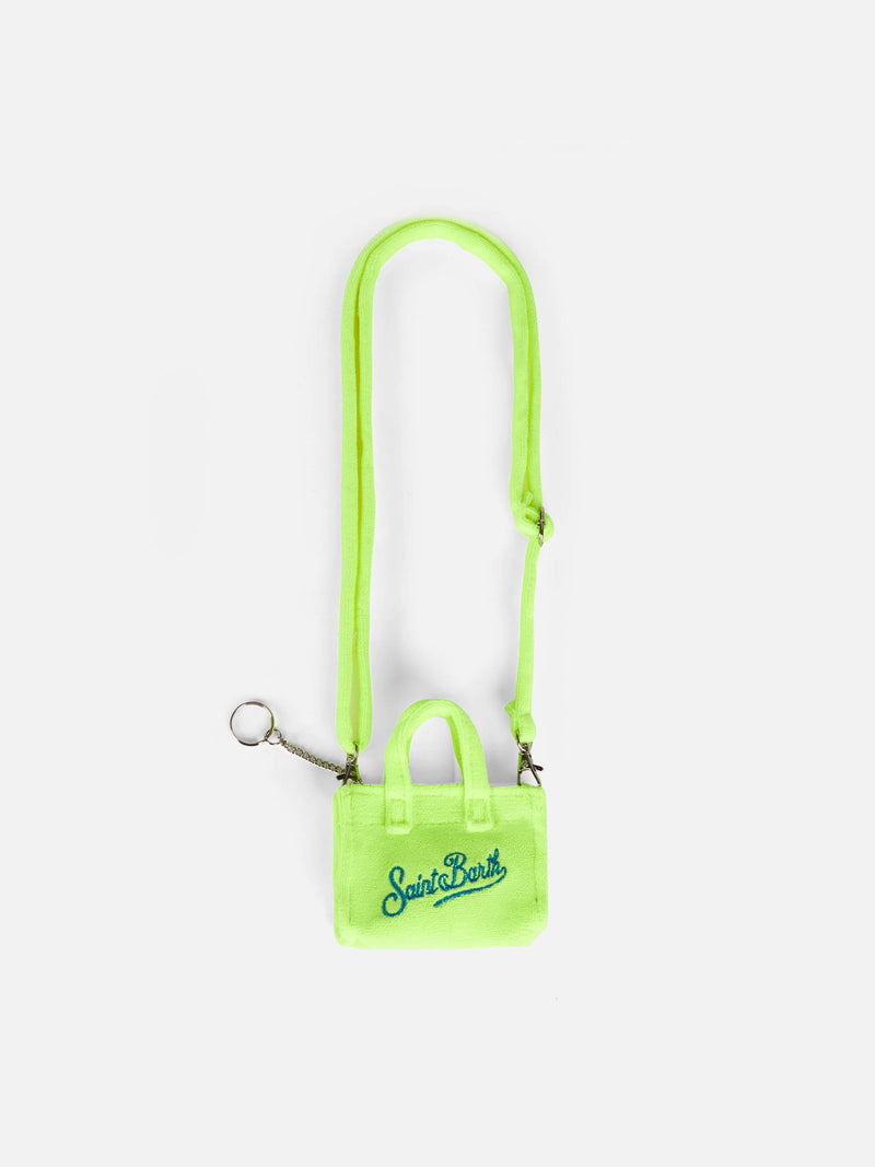 Fluo yellow terry key holder
