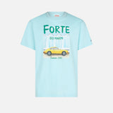 T-shirt da uomo in cotone con stampa auto Forte dei Marmi