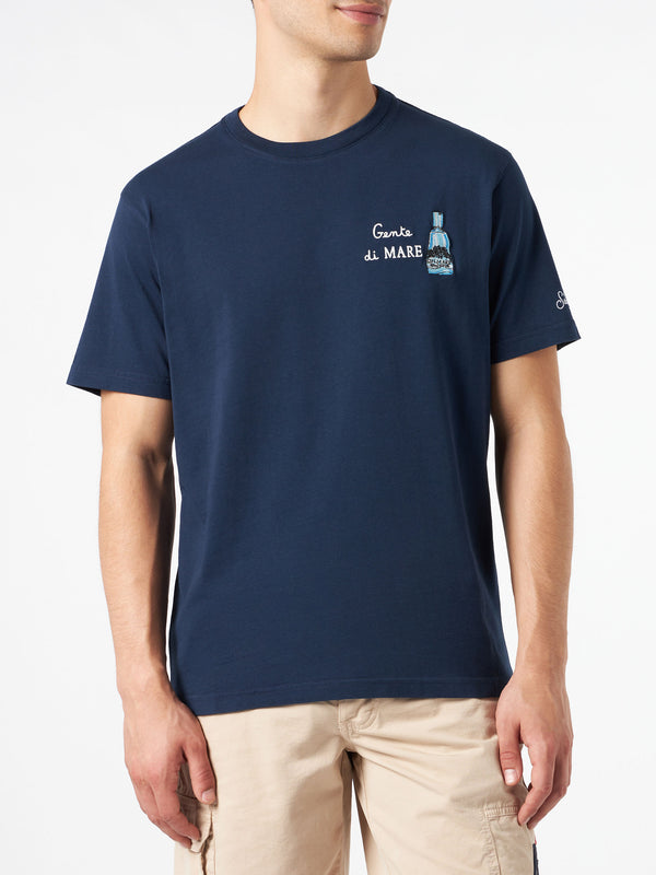 T-shirt da uomo in cotone con ricamo Gin Mare | GIN MARE EDIZIONE SPECIALE