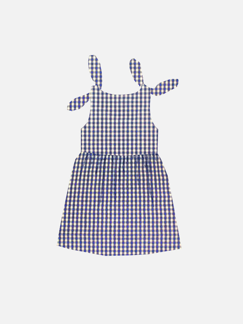 Girl dress with gingham print