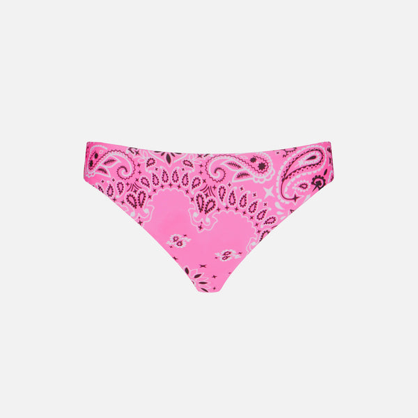 Mädchen-Badehose mit rosa Bandana-Print