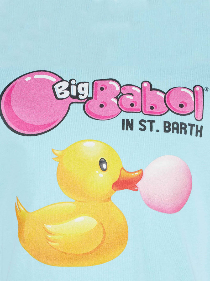 Mädchen-T-Shirt mit Big Babol in St. Barth und Entenaufdruck | GROSSE BABOL® SONDEREDITION