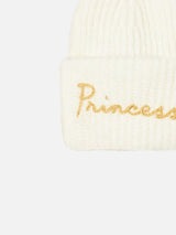 Gebürstete und ultraweiche Mädchenmütze mit Princess-Stickerei