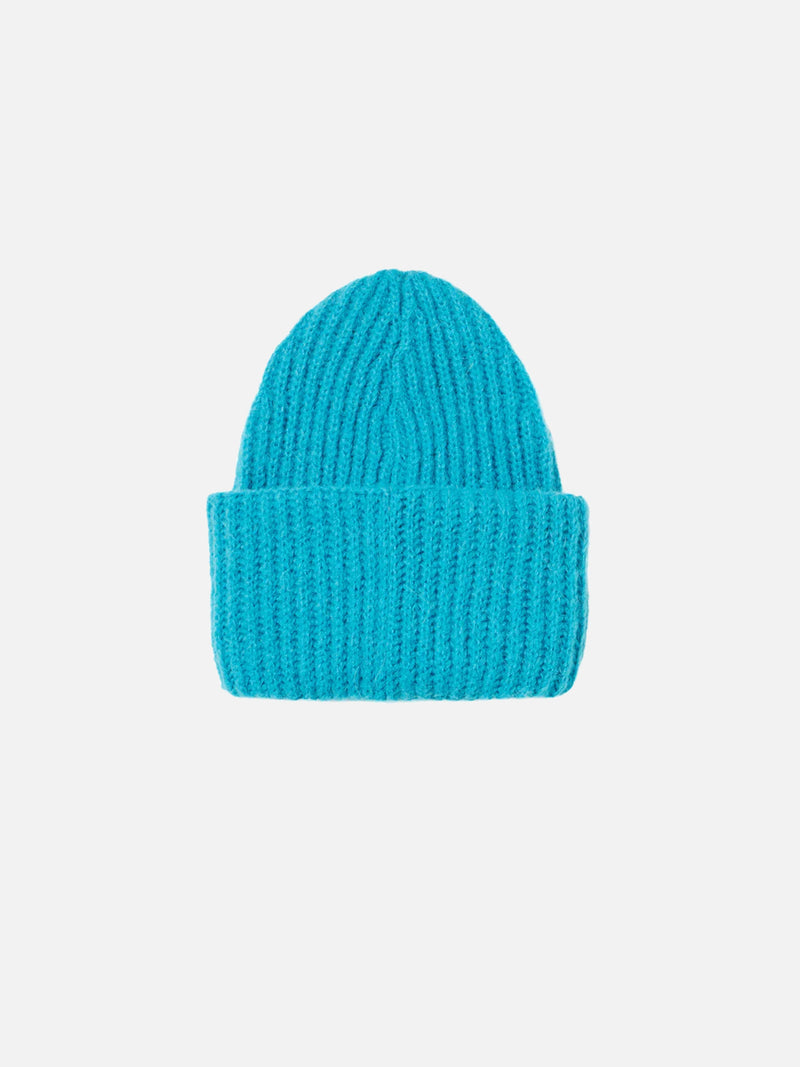 Girl brushed and ultra soft beanie with St. Barth girl embroidery