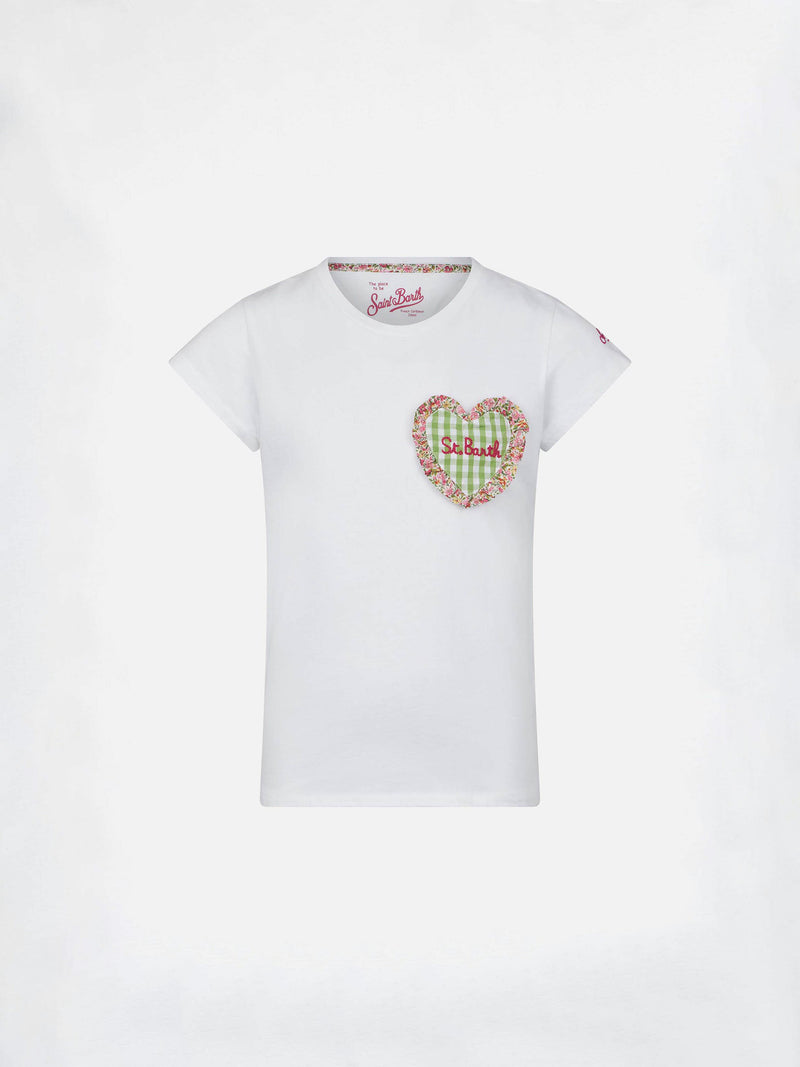Herz-Mädchen-T-Shirt