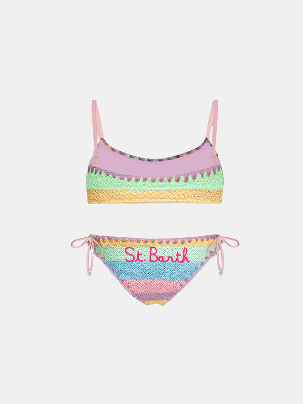 Girl bikini multicolor pastel