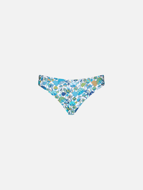 Girl swim briefs with mushroom print | Made with Liberty fabric