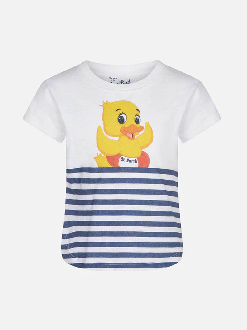 Mädchen-T-Shirt mit Enten-Print