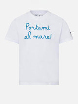 Mädchen-T-Shirt mit Portami al mare! Beschriftung