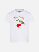 T-shirt bambina Cherry Pompon