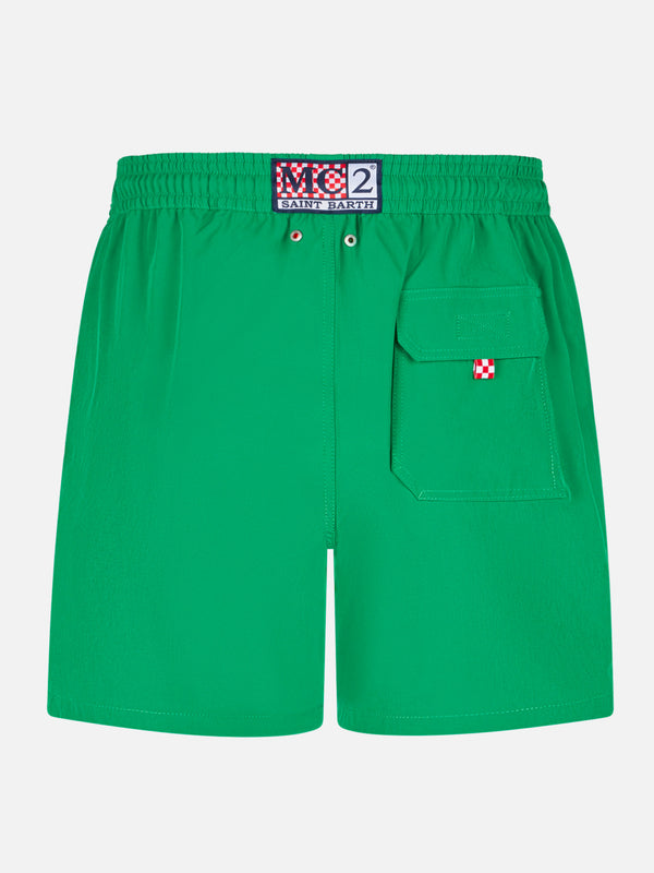 Man green comfort swim shorts