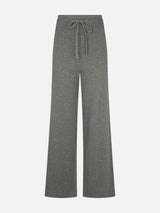 Knitted grey palazzo pants