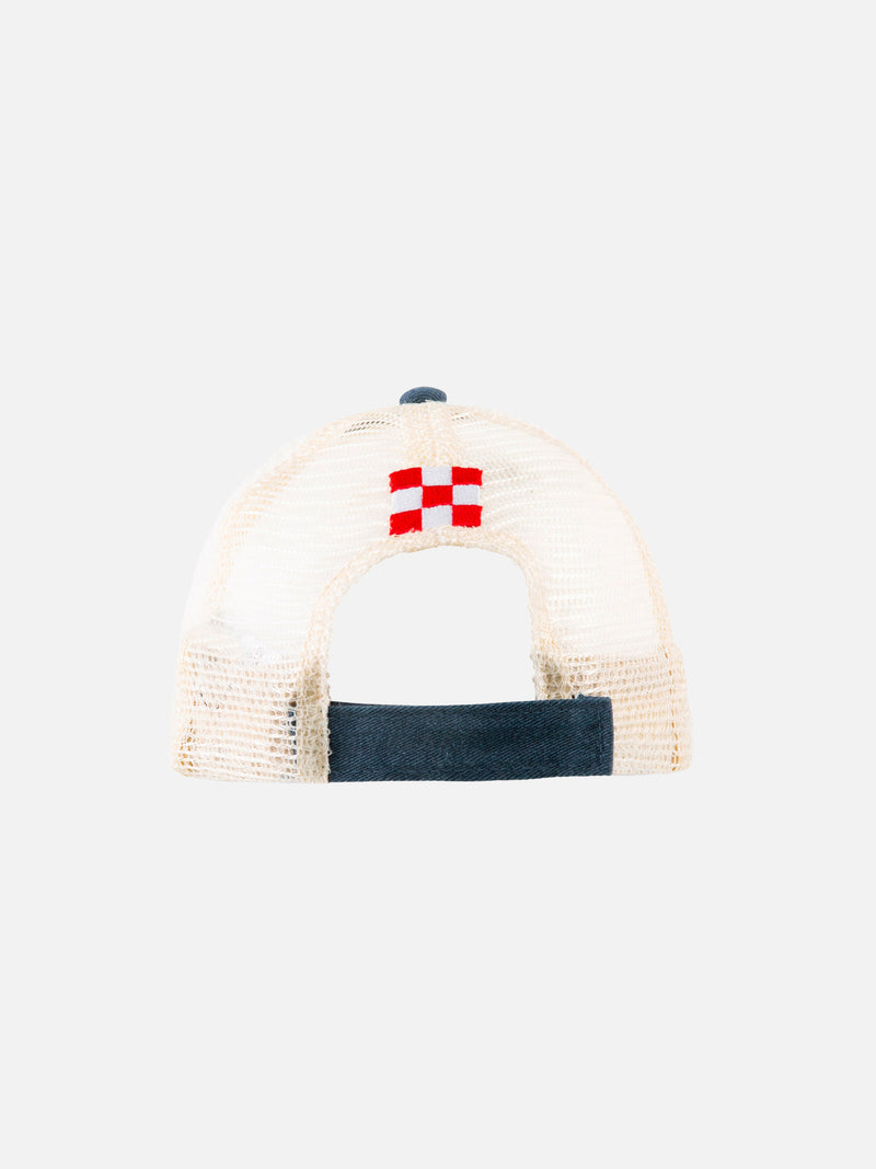 Man baseball cap with patch