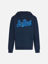 Marineblaues Kapuzen-Sweatshirt für Jungen