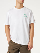 T-shirt da uomo in cotone con ricamo Ibiza habituè