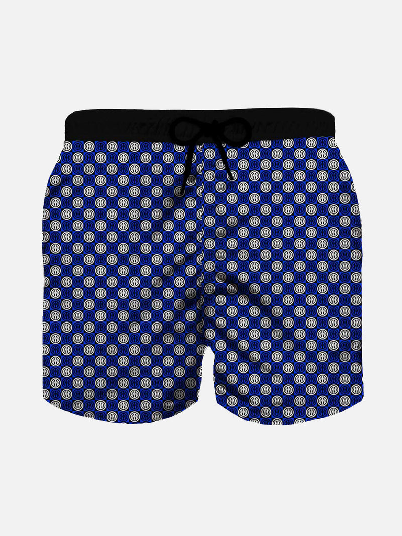 Boy swim shorts with Inter logo print | Inter Special Edition