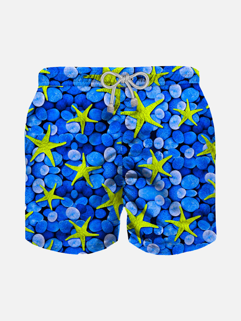 Boy swim shorts with starfish print
