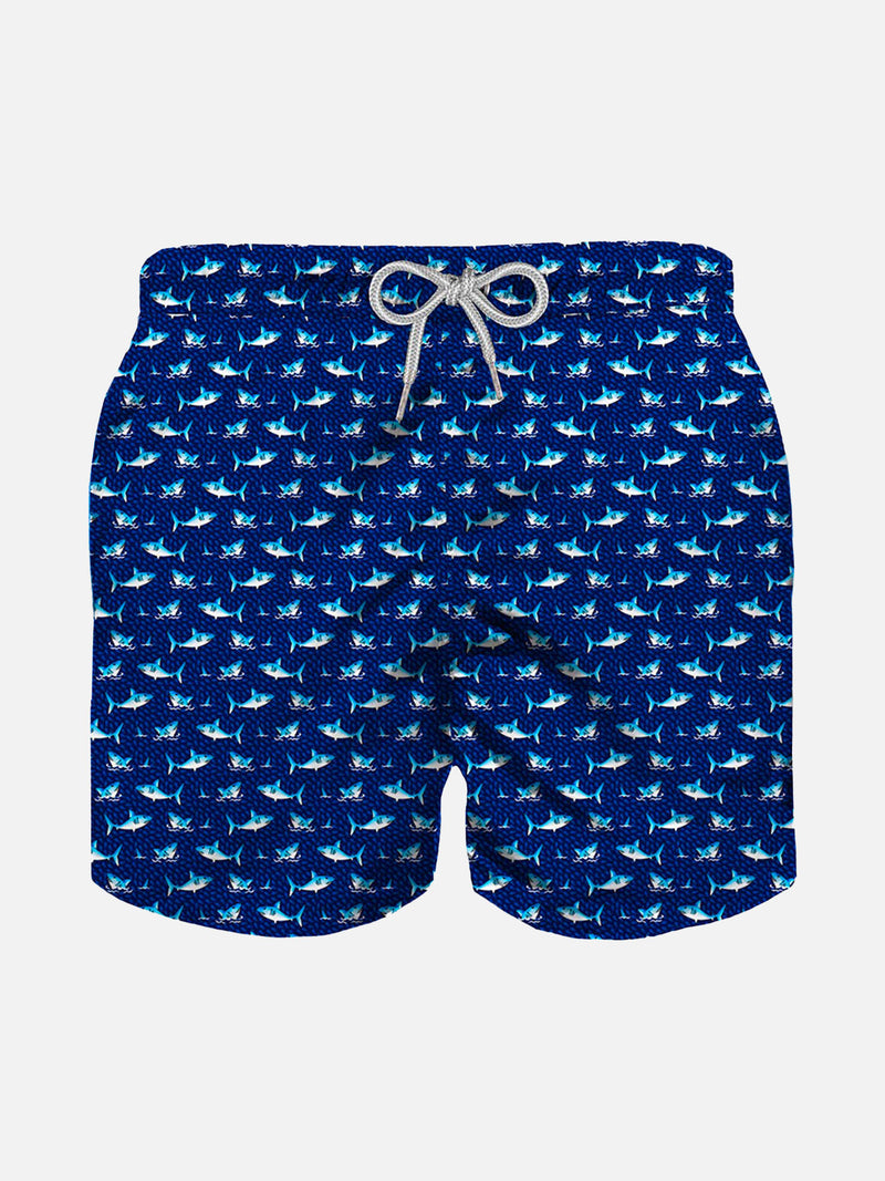 Micro sharks boy light swim shorts