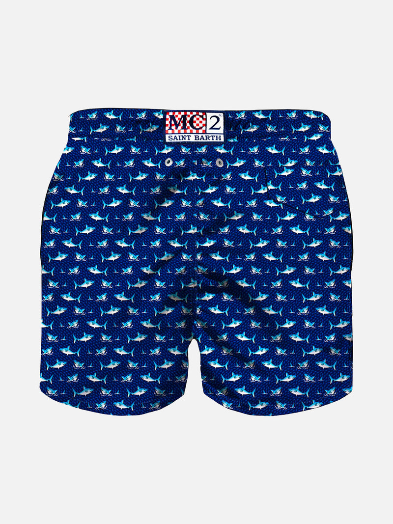 Micro sharks boy light swim shorts